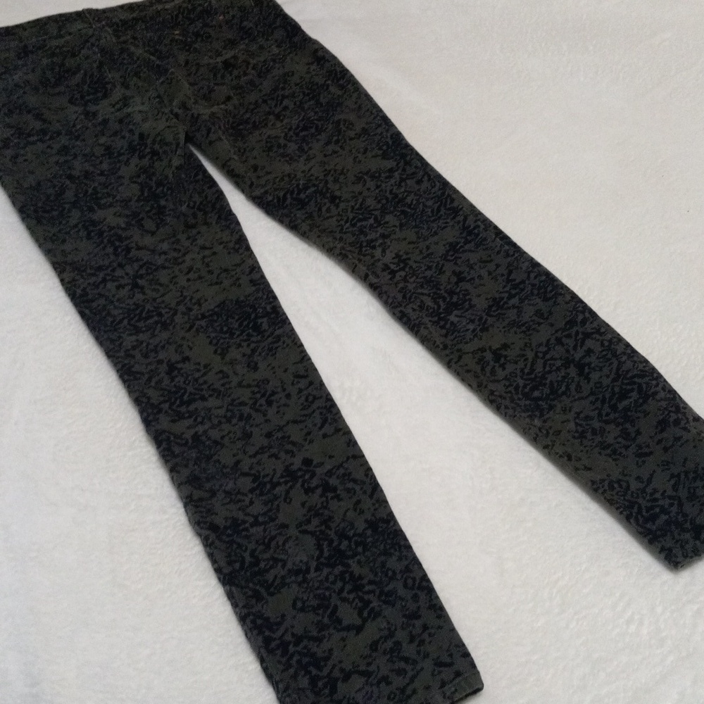 Anthropologie Pilcro and the Letterpress Serif Green & Black Corduroy Pants - Picture 11 of 16